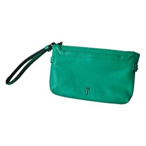 Vera Wang Green Leather Clutch Purse.... NWOT